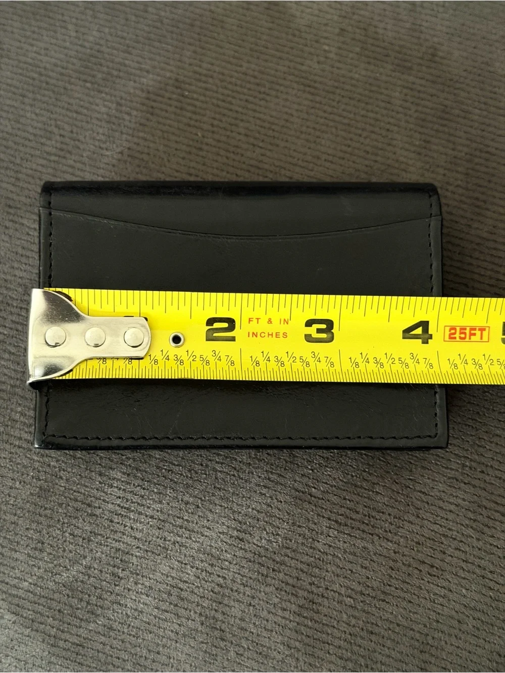 Vintage Bosca Black Leather Bi-Fold Key & Card Holder Wallet